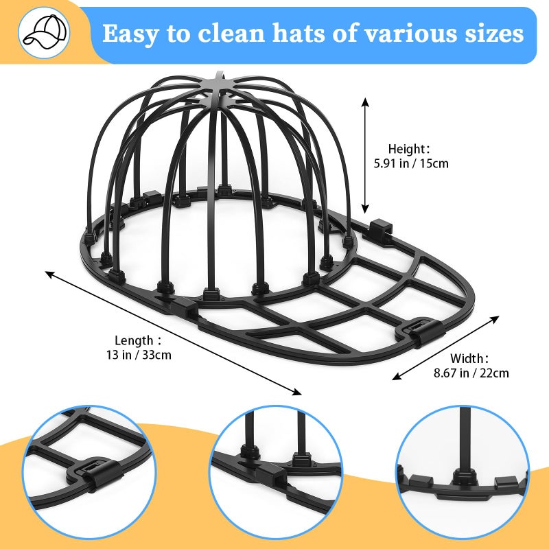 Eiito Hat Washer for Washing Machine - Cleaner for Baseball Caps, Say Goodbye to Deformed Dirty Hats - Image 2